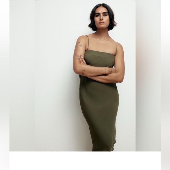 Zara Dresses & Skirts - Zara 100% silk midi dress